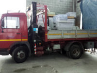 Iveco 59 Q con gru Pesci